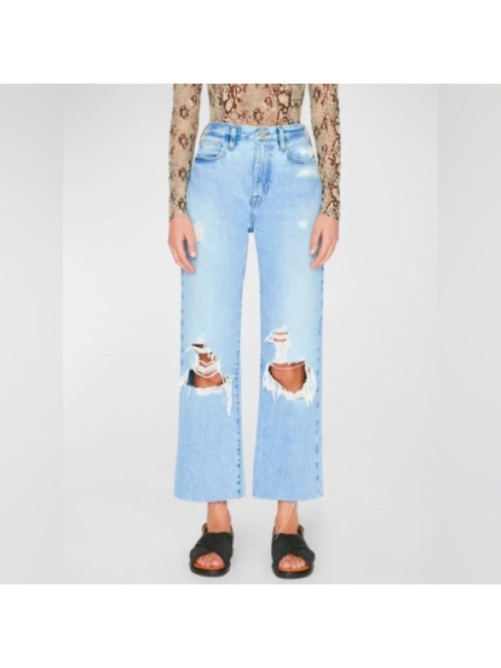 Frame Le Jane Crop Straight Leg Jean SZ 30